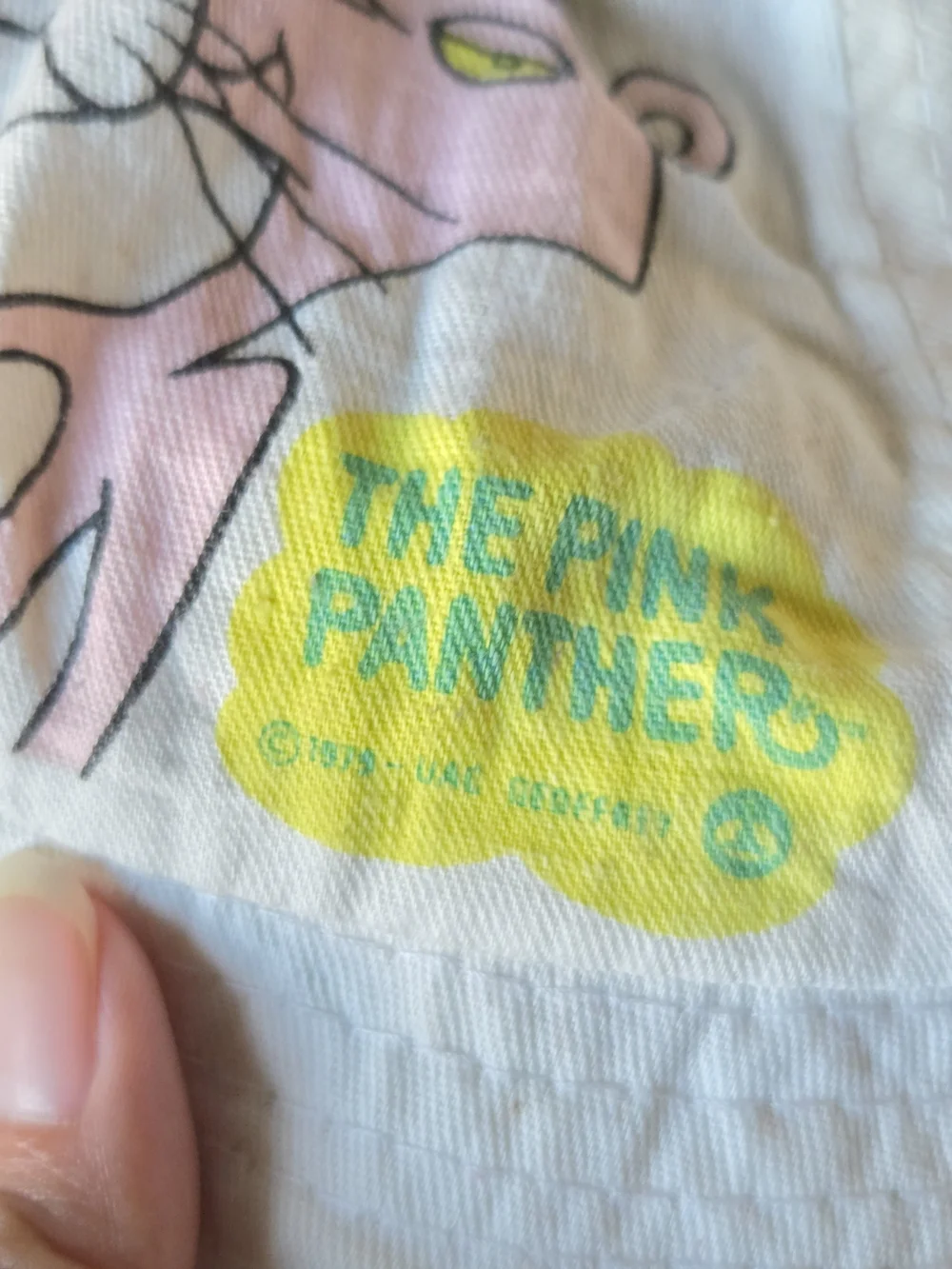 1979 Pink Panther Kids White Bucket Hat